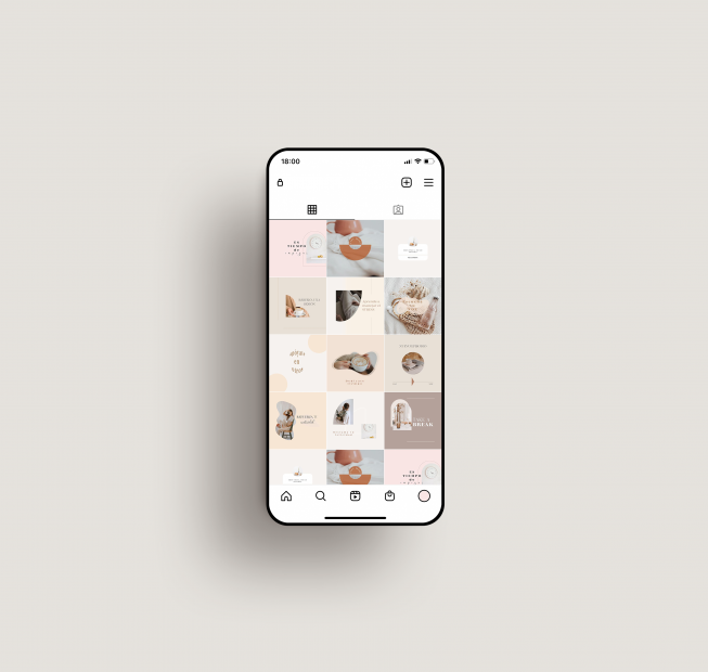 diseño de feed de instagram